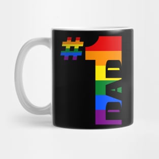 LGBT Gay Pride - Number 1 Dad Mug